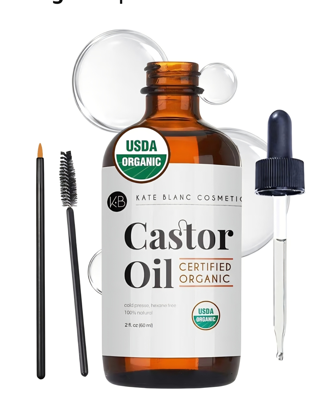 Kate Blanc Cosmetics Castor Oil - White with Coral Accents